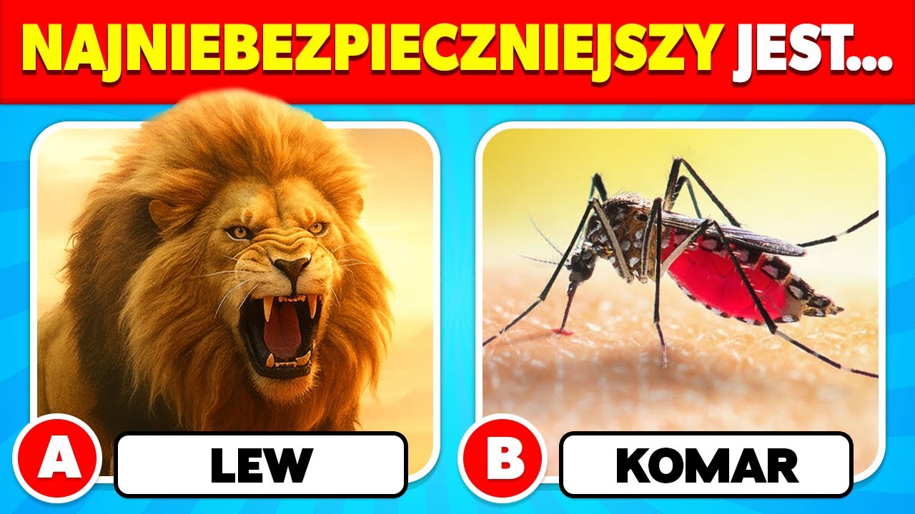 Jak dobra jest Twoja Wiedza o ZWIERZĘTACH? 🦁🐘✅