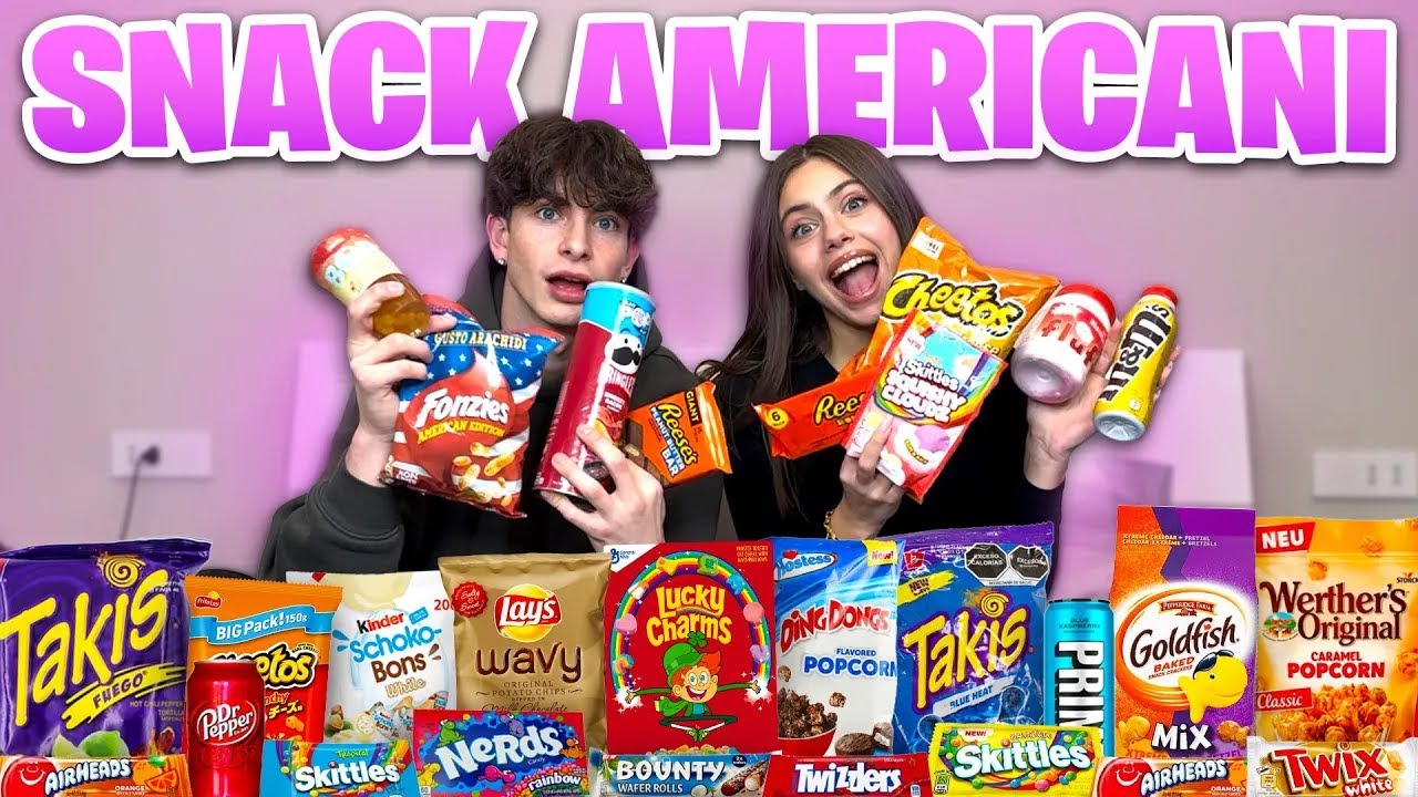 IO E MATTEO ASSAGGIAMO GLI SNACK AMERICANI