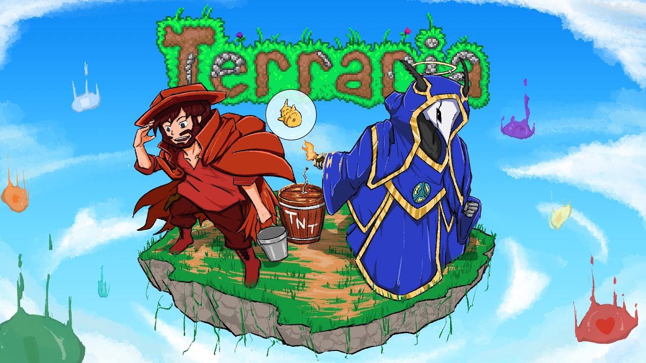 Two Goofballs Conquer Terraria Skyblock