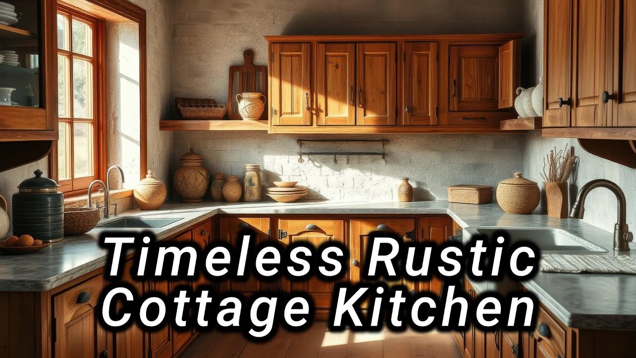 Rustic Kitchen Design ✨ Vintage Cottage Vibes | Timeless & Cozy Elegance