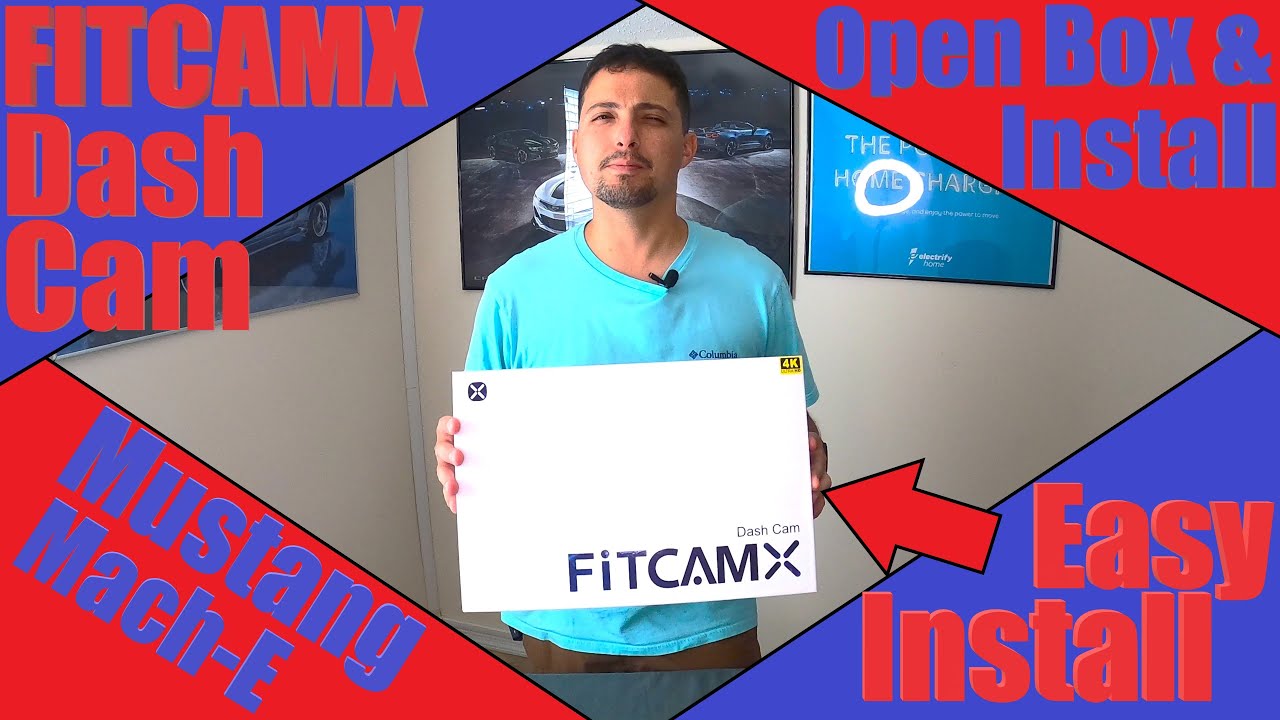 FITCAMX Dash Cam For Mustang Mach-E | Open Box & Install