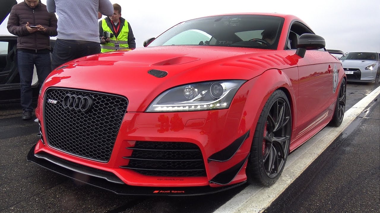 600HP+ Audi TT RS Plus GTX35 - BRUTAL REVS & DRAG RACE!