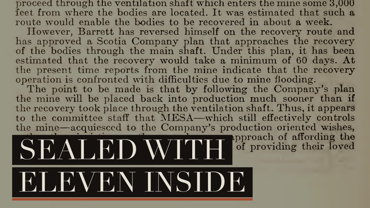 Congress Blamed the Second Explosion on the Government Itself | Scotia 1976