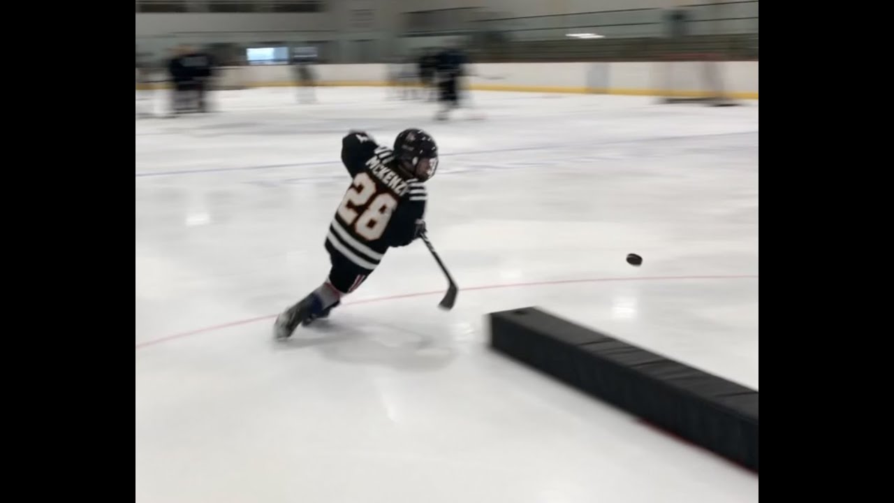 Tremendous puck control at top speed + passing & receiving during transitions in hockey.