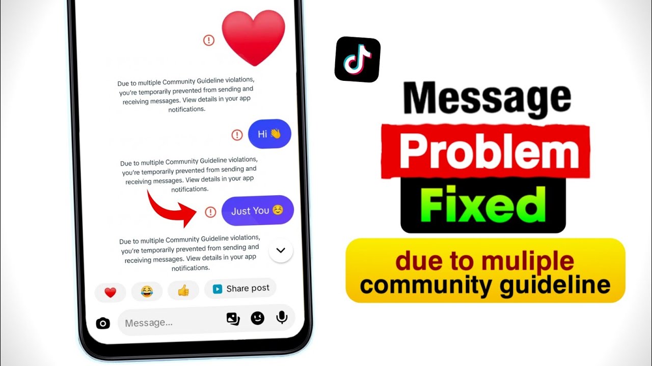 Tiktok Message Not Send | tiktok message not sent problem | tiktok message not send 2025