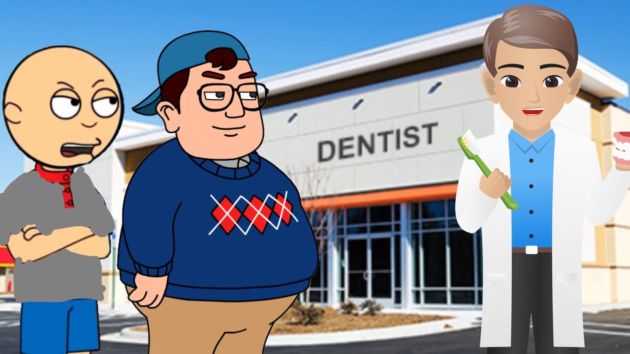 classic Caillou and Bob misbehaves at the dentist/grounded￼