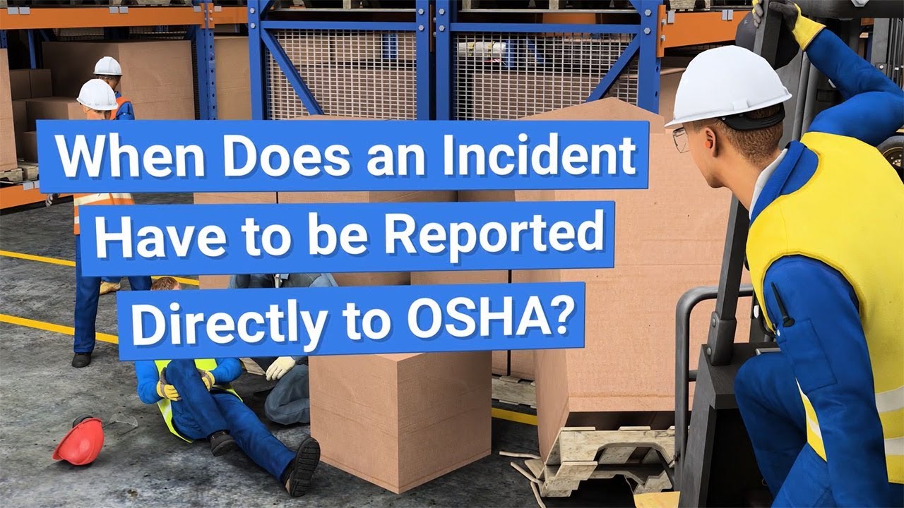 OSHA Incident Recordkeeping and Reporting