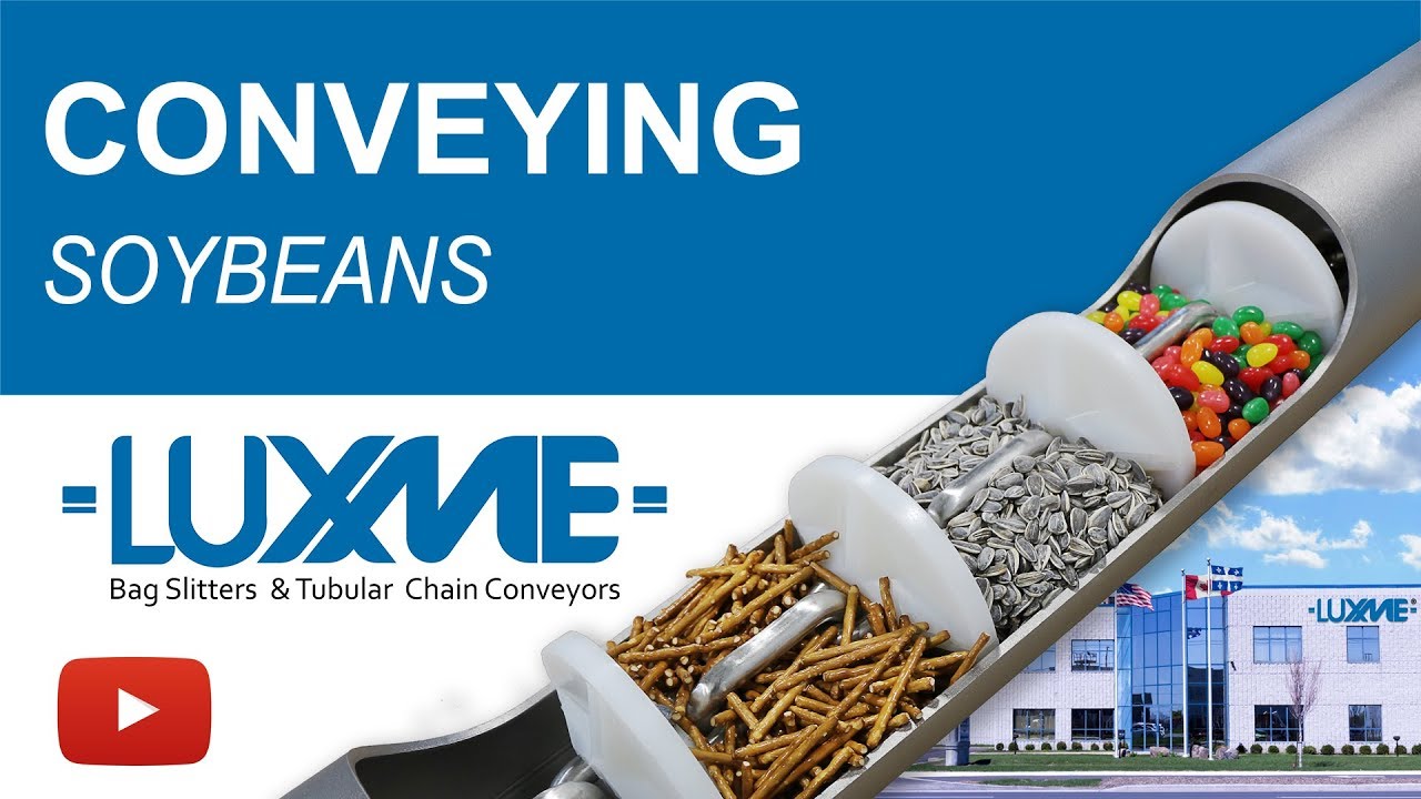 Conveying Food: Soybeans / Soya Beans - Sanitary Tubular Drag Chain Conveyors - Food Handling System