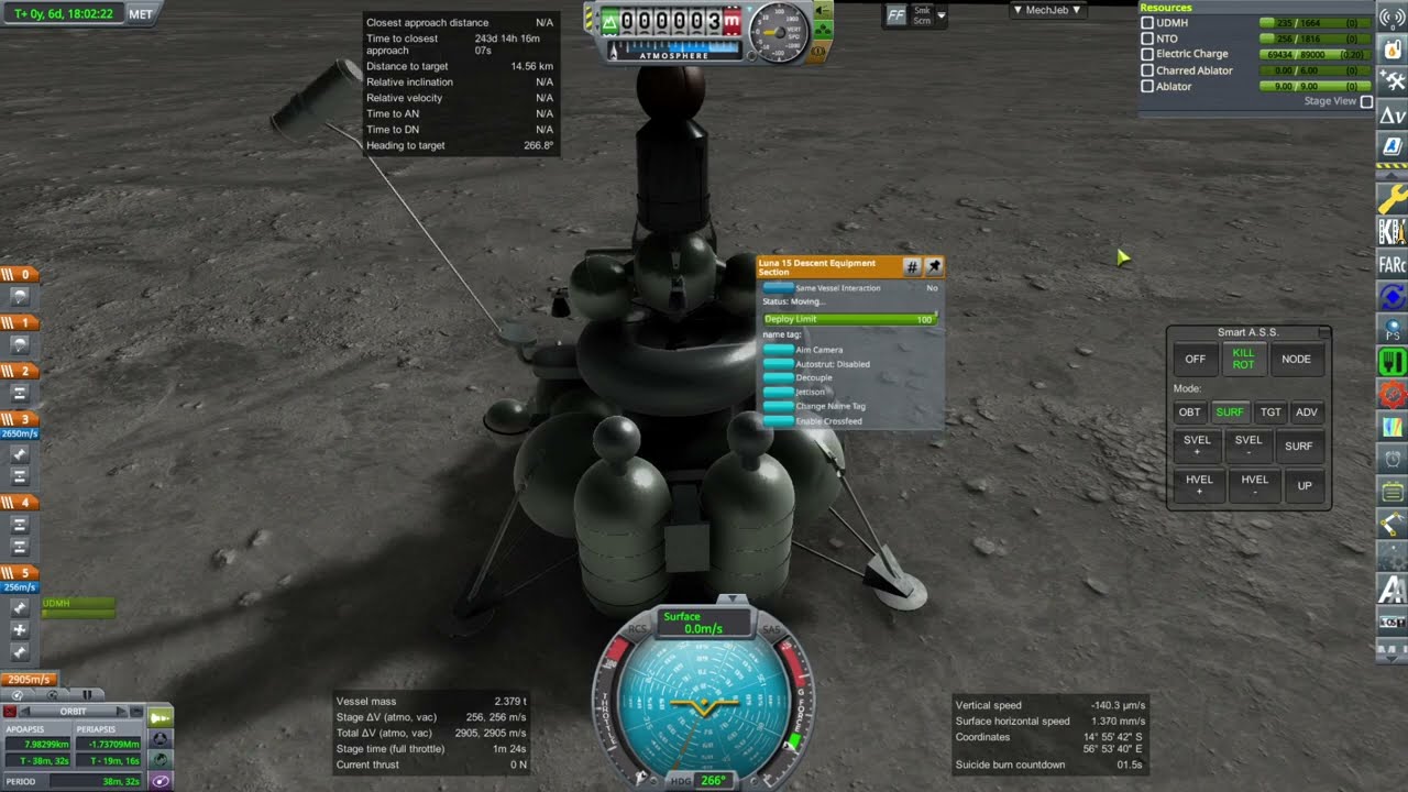 Realism Overhaul in KSP 1.8.1 - Soviet Lunar Sample Return Improved