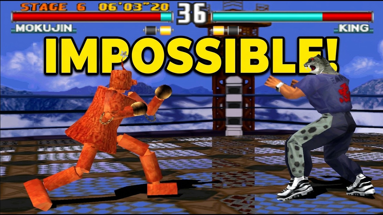 Tekken 3 Mokujin vs King – INSANE Tree vs Mask Man Showdown [4K]