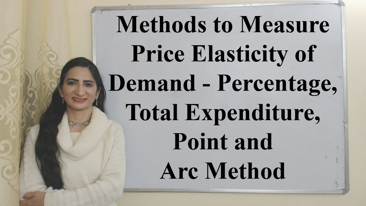 Methods to Measure Price Elasticity of Demand - Percentage, Total Expenditure, Point and Arc Method