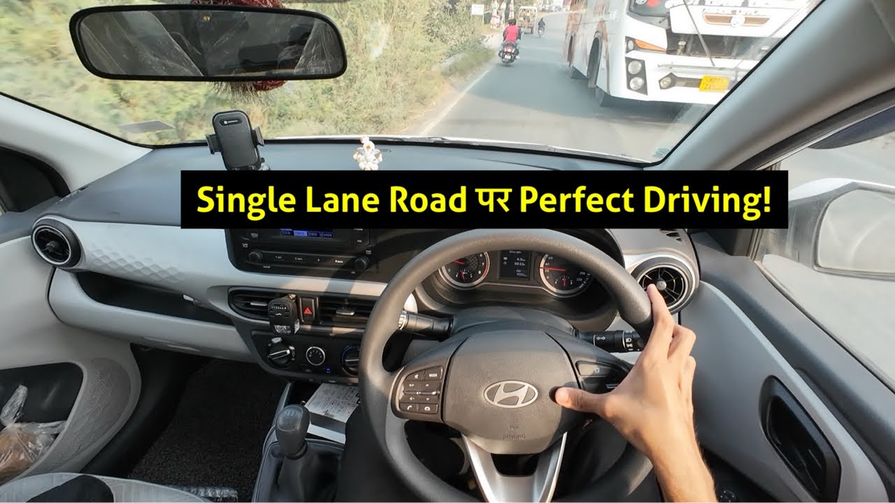 Single Lane Road Driving for Beginners | Driving Tips India (POV)