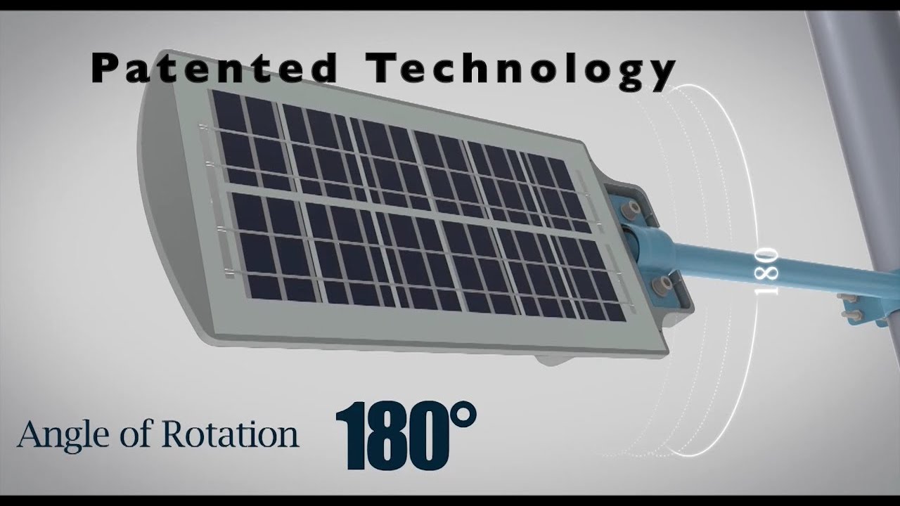Smart Solar Tracking Street Light System Small in English