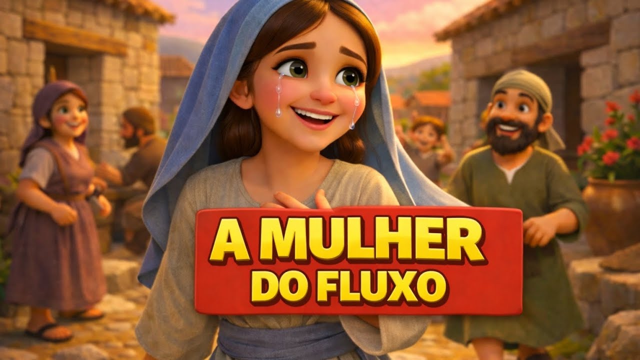 ✨ A Mulher do Fluxo | Uma História de Fé e Milagre ✨ | Música Infantil Gospel