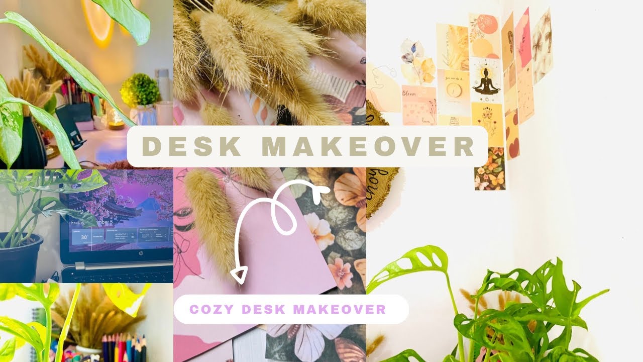 අඩු වියදමින් කරපු මගේ simple 📚🎀study desk makeover එක🥺😻🫶🏻#easthetic #1millionviews #deskmakeover 