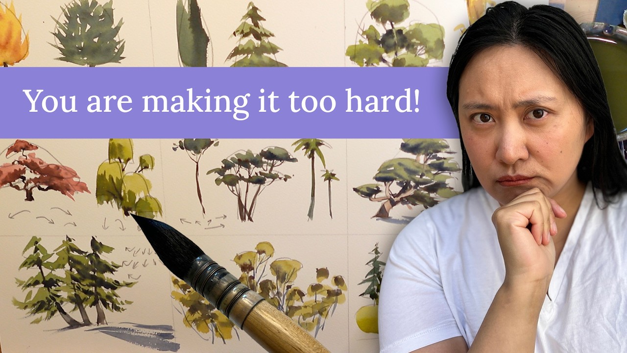 Painting trees isn't hard. You are approaching it wrong!