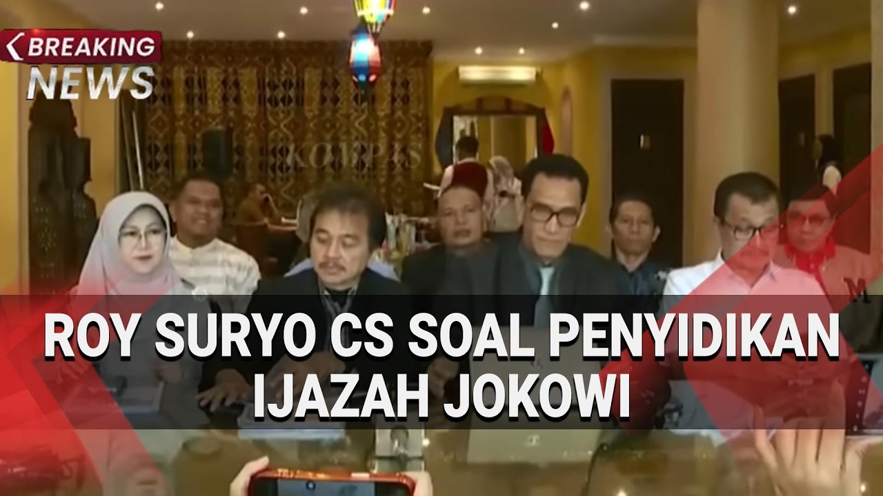 Roy Suryo Cs & Refly Harun soal Penghentian Penyidikan Kasus Ijazah Jokowi