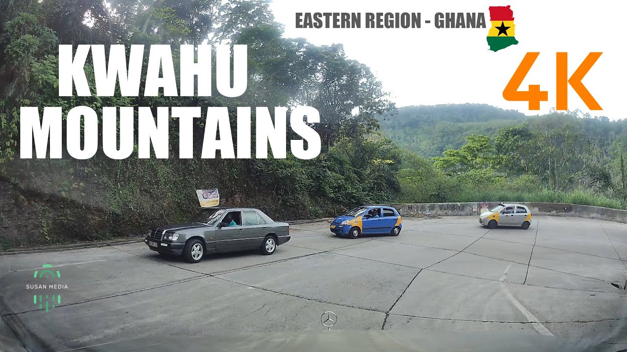 Kwahu Mountains Road Drive from Atibie To Nkawkaw Eastern Region Ghana 4K