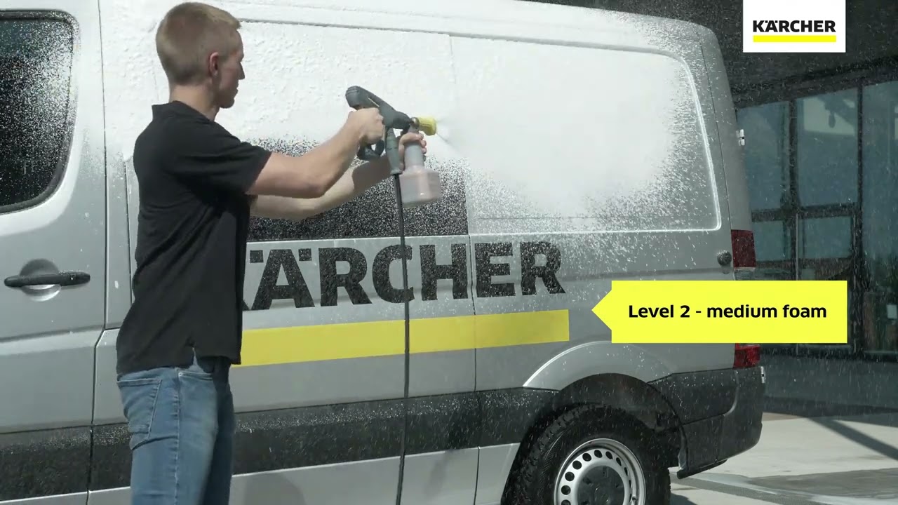 Nieuw ontwikkelde schuimlans voor het professioneel reinigen van voertuigen
