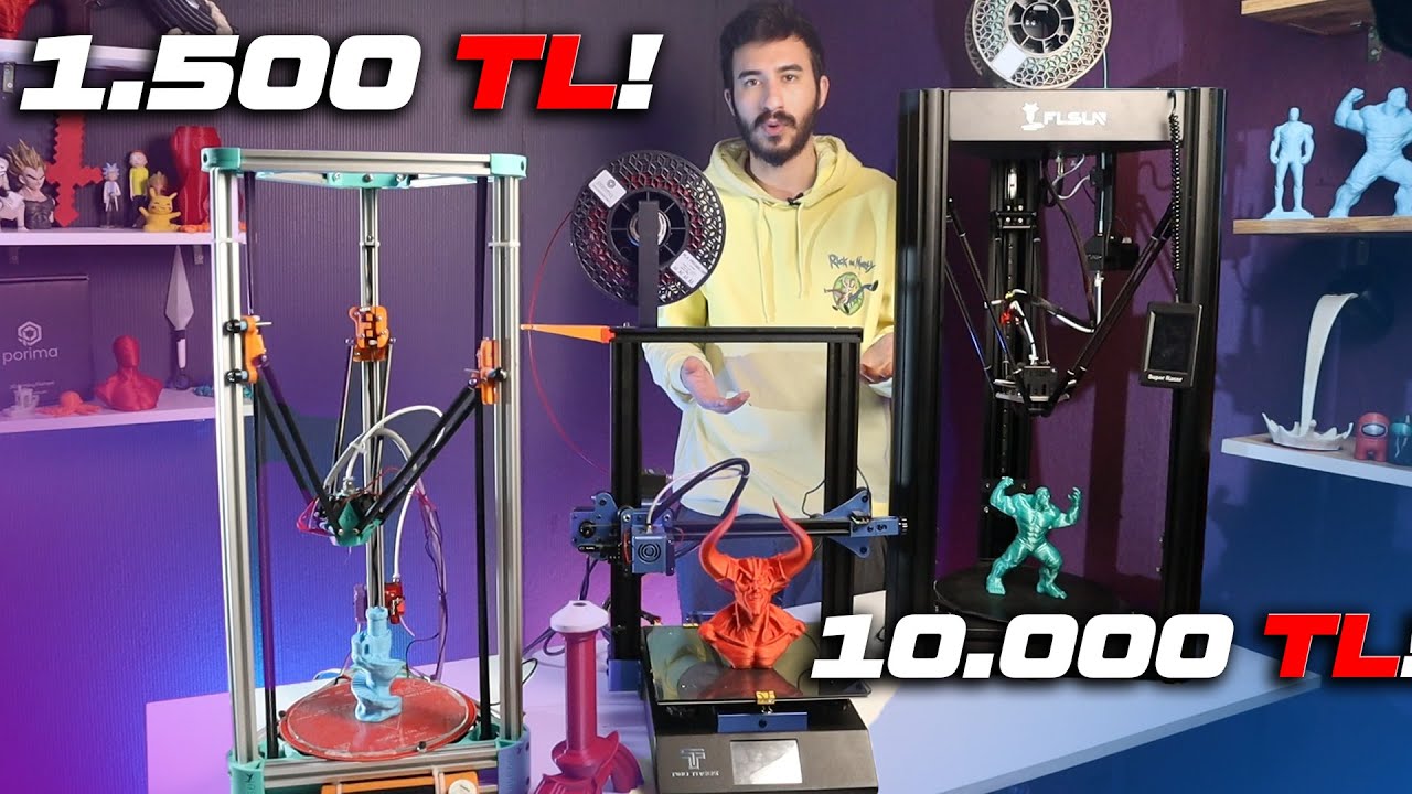 HANGİ 3D YAZICILARI KULLANIYORUM? ucuz vs pahalı