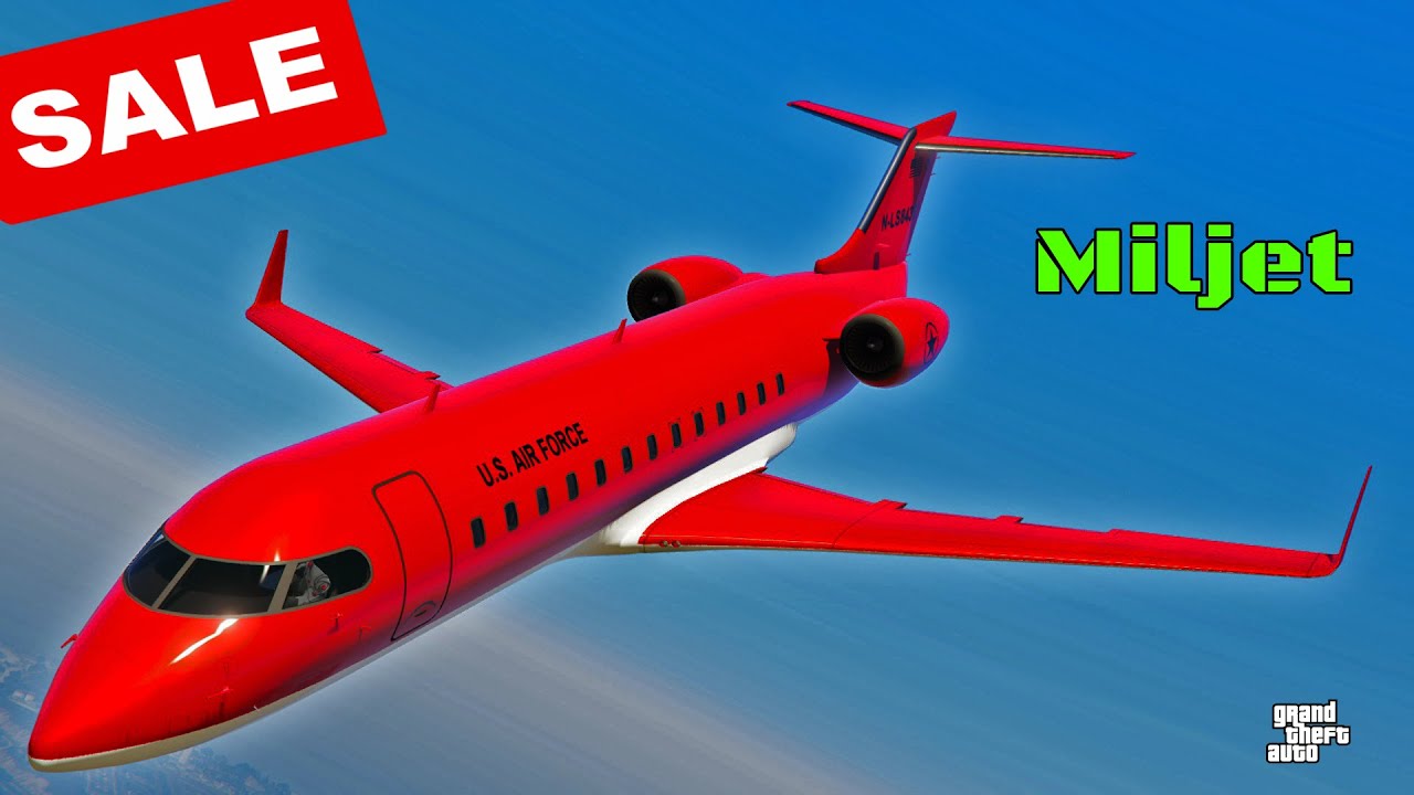 Обзор и настройка Miljet | РАСПРОДАЖА! GTA Online | Военный пассажирский самолёт | Цена?