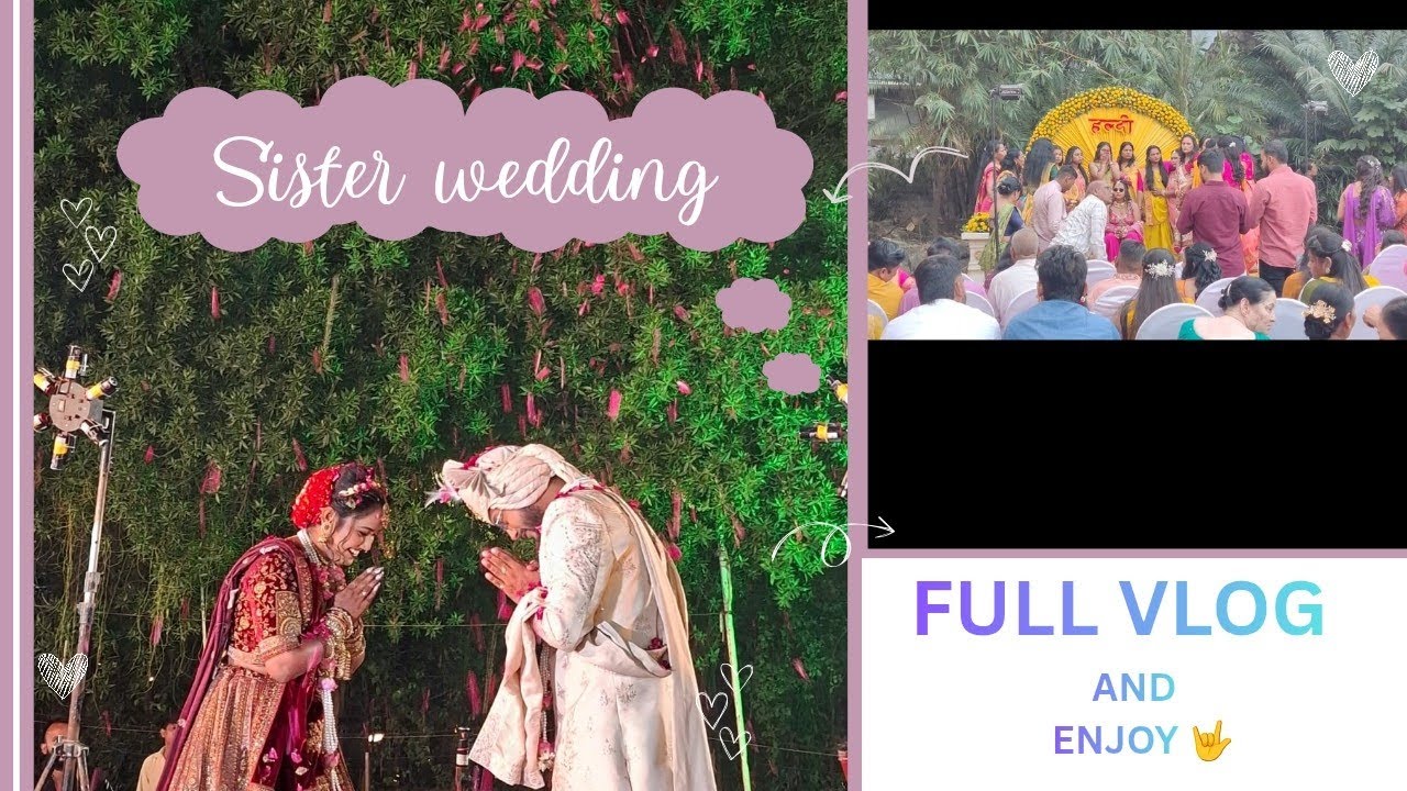 |My sister's wedding was attended by the entire family and all her friends.|Sister ki sadi.🤟|