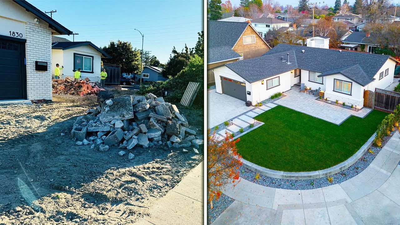 We Turned This Front Yard Into a $100,000 Masterpiece (TIME-LAPSE)