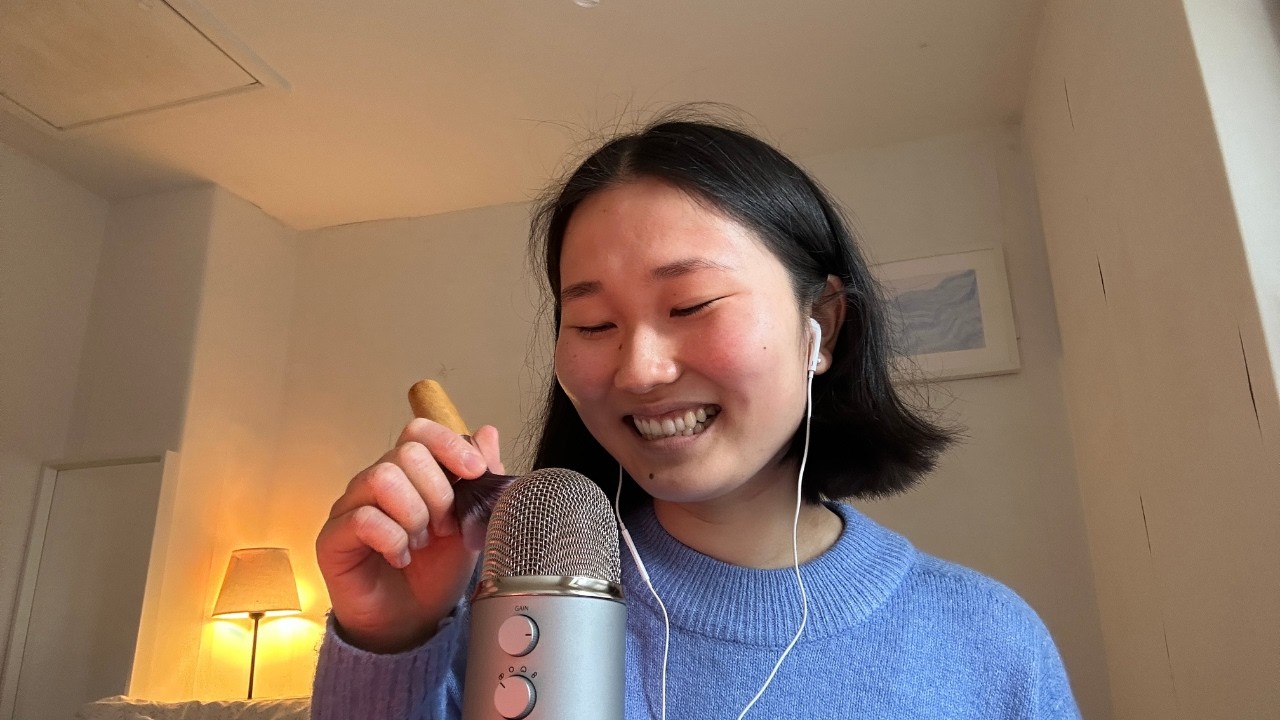 ASMR mic brushing assortment & whispered reflections about life