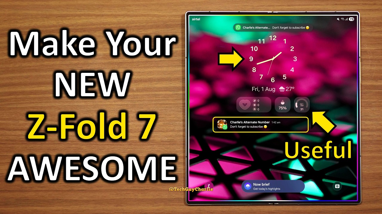 Galaxy Z Fold 7 - 30 Important Things You Should Do ✅ (One UI 8)