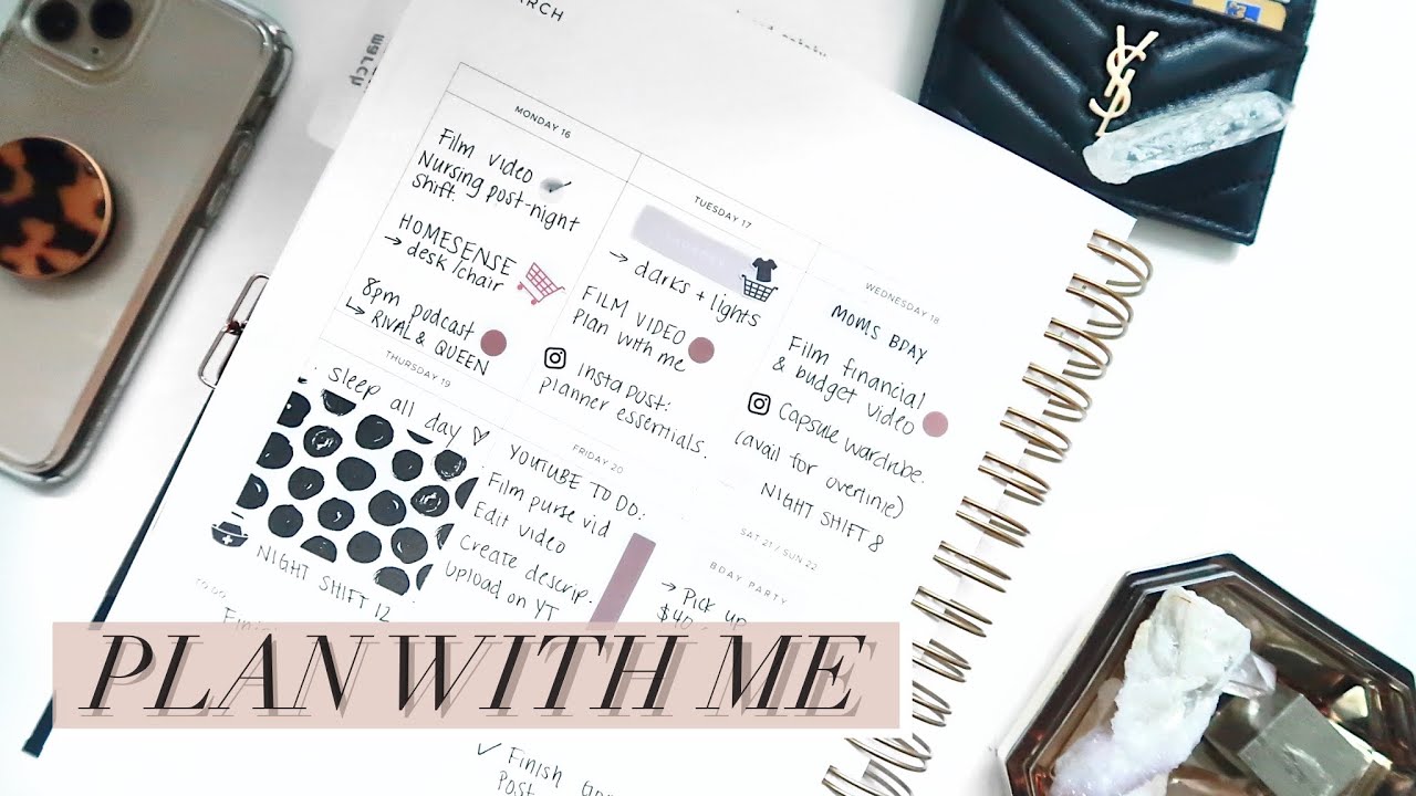 HOW I PLAN + ORGANIZE MY LIFE! Plan with Me, Vision Board and Content Planning | Ft. GOLDEN COIL