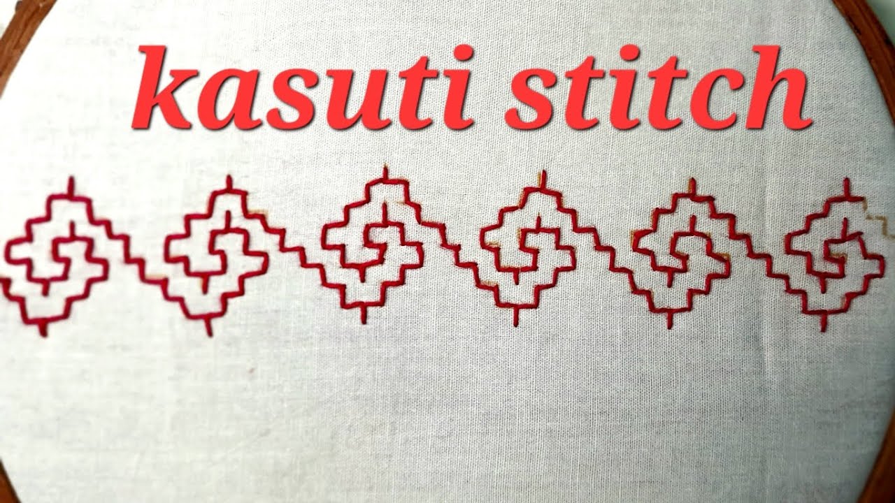11.kasuti stitch #needlework #folkart #karnatakaembroidery #anchorthread #handembroideryforbeginners