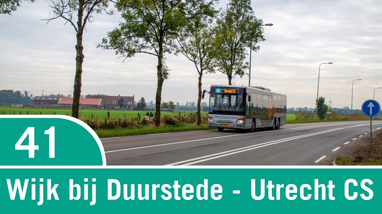 [4K] Bustraject | Lijn 41 | Wijk bij Duurstede - Utrecht CS (Setra S418 Business)
