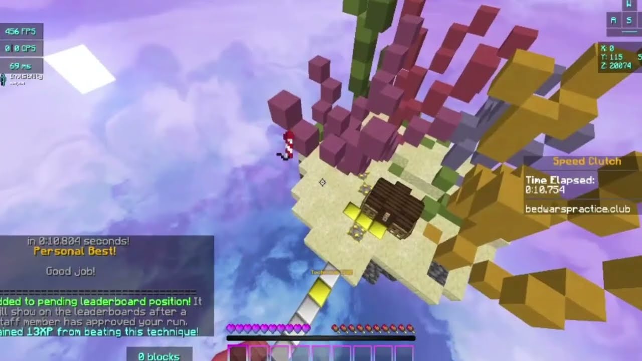 Speed Clutch World Record (10.804) - Bedwars Practice