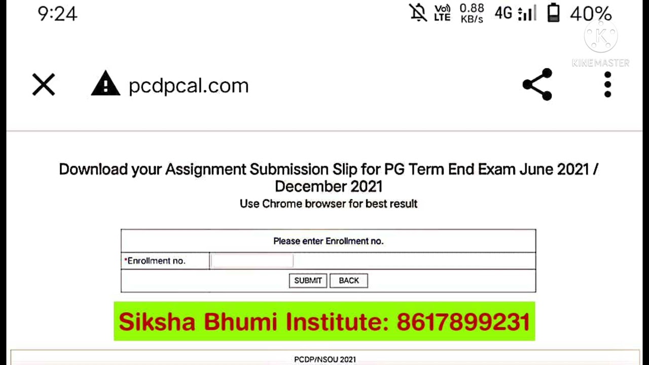 NSOU PG Assignment Submission slip ।। NSOU PG Online Assignment :2021