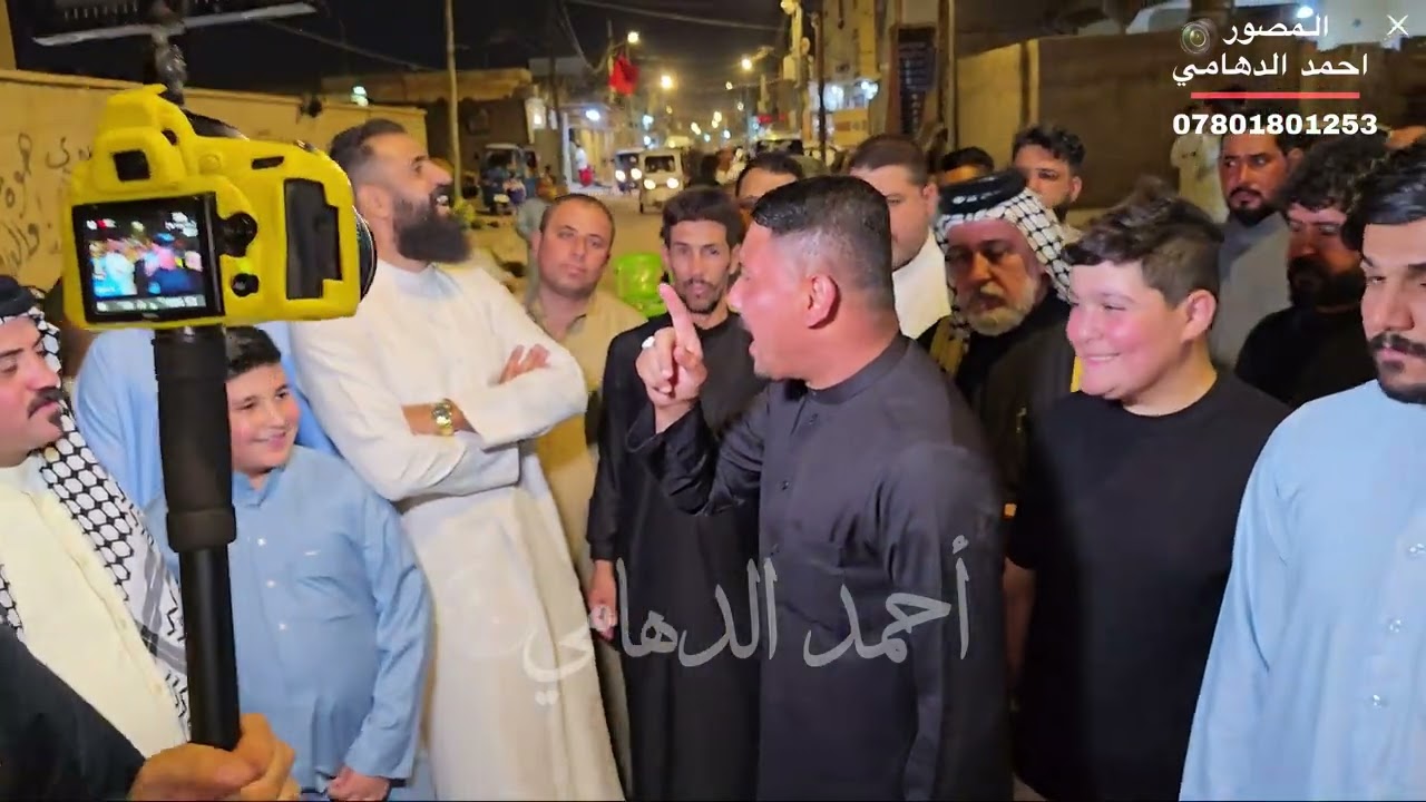 دخول تجمع قبيله البومحمدفي البصرة إلى ابن العم فهد ابو عريبي المصلوخي بمناسبةحفل زفاف اخيه حسين وعلي