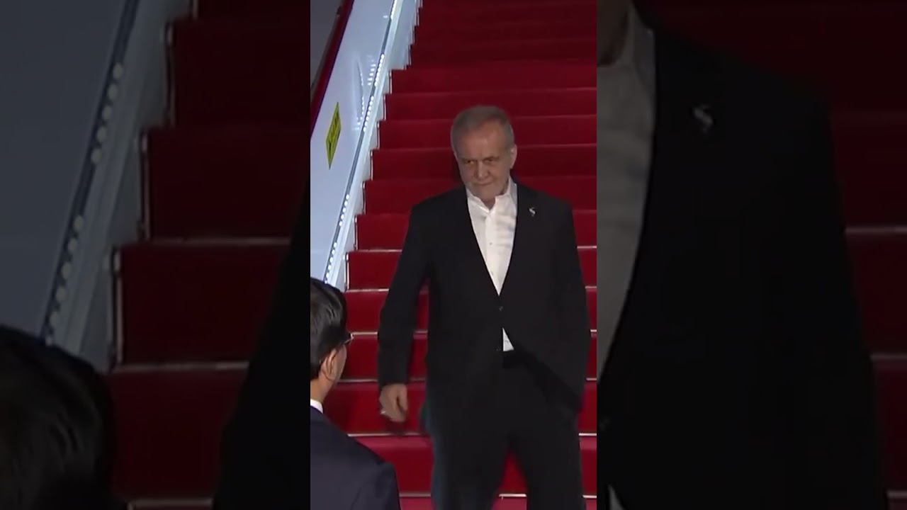 Iran's Pezeshkian arrives in Tianjin for SCO Summit, his first China trip
