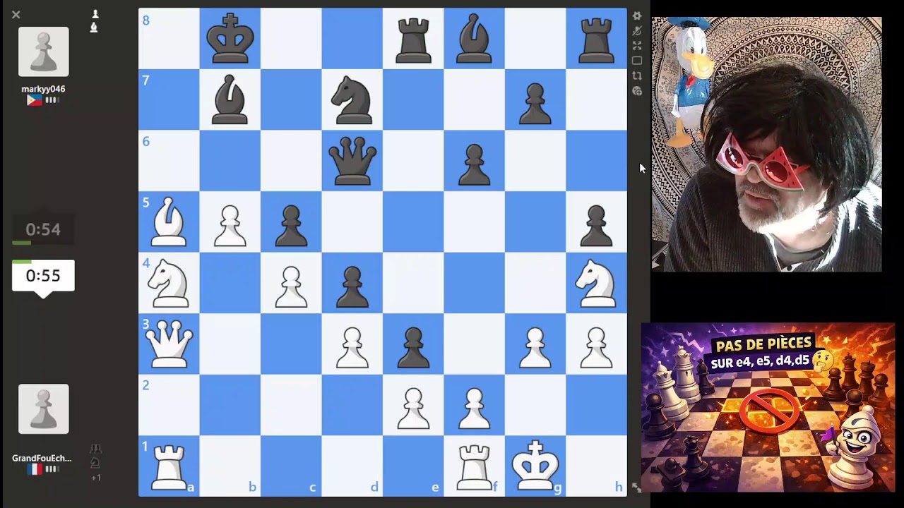 Diffusion en direct de Un fou sur l’échiquier