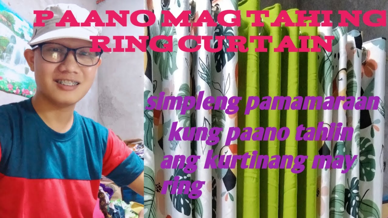 Paano mag-tahi ng ring curtain?