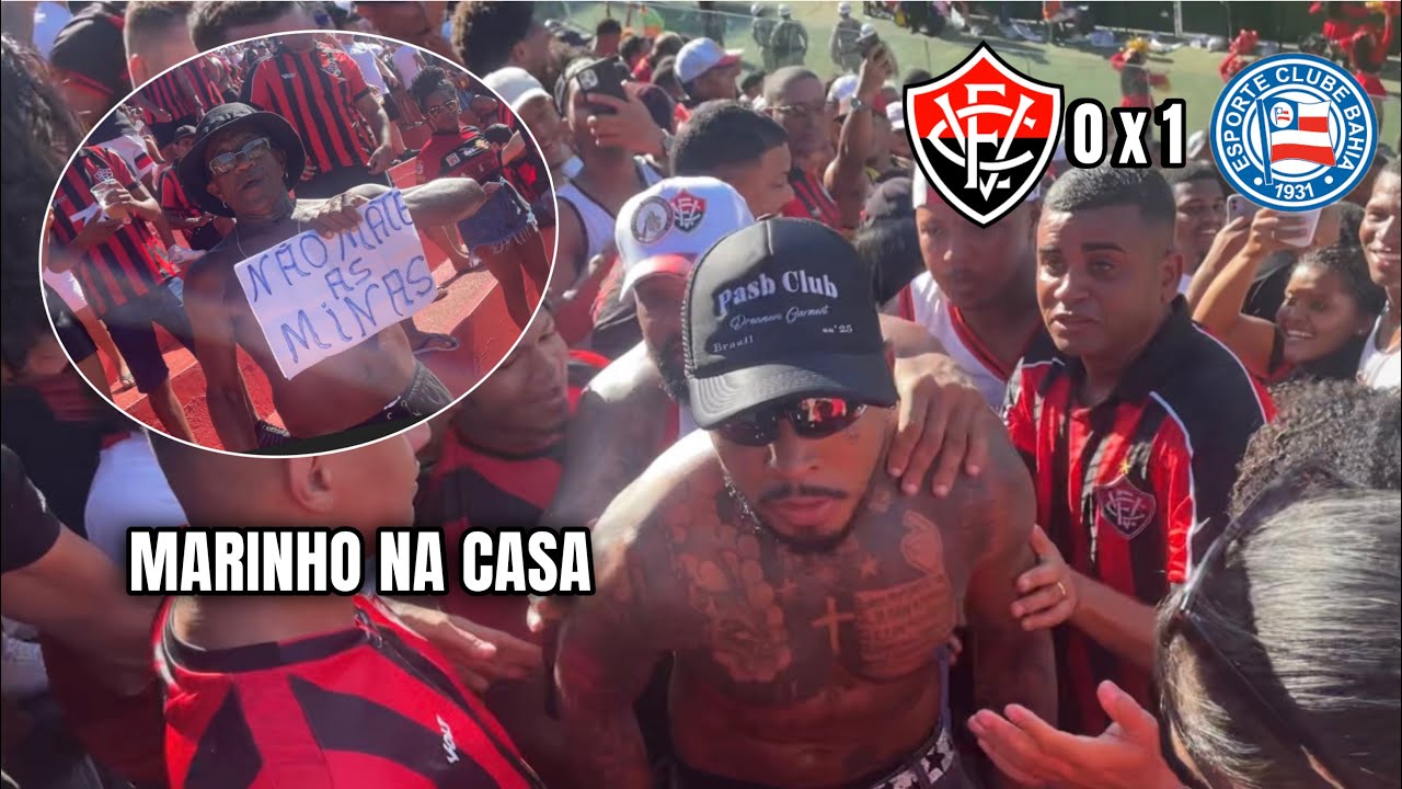 VITORIA 0 X 1 BAHIA /// MARINHO NA ARQUIBANCADA COM A TORCIDA /// TÁ QUERENDO E SABENDO PEDIR