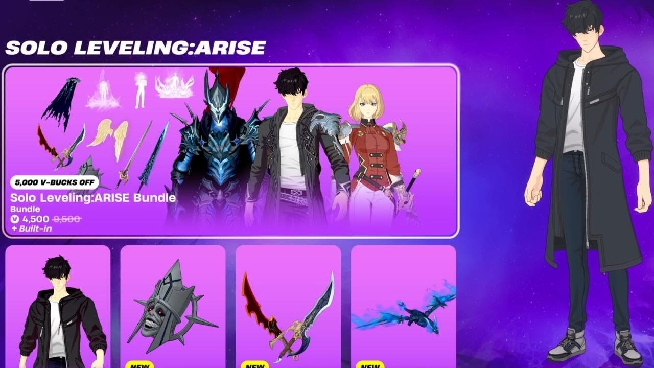 Solo Leveling Arise collab in Fortnite