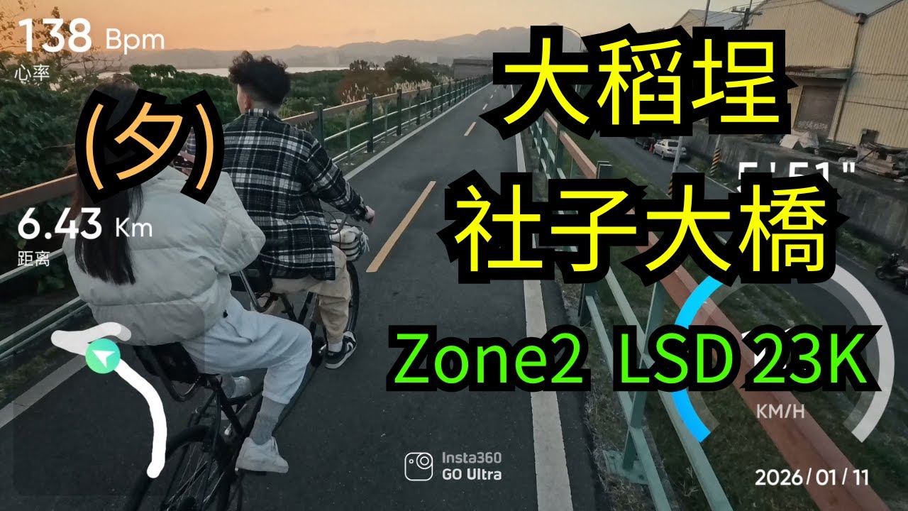 20260111_大稻埕 社子島 社子大橋 LSD 輕鬆跑 zone2