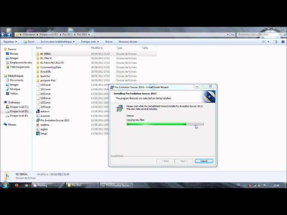 how to install pes 13 in  windows 7