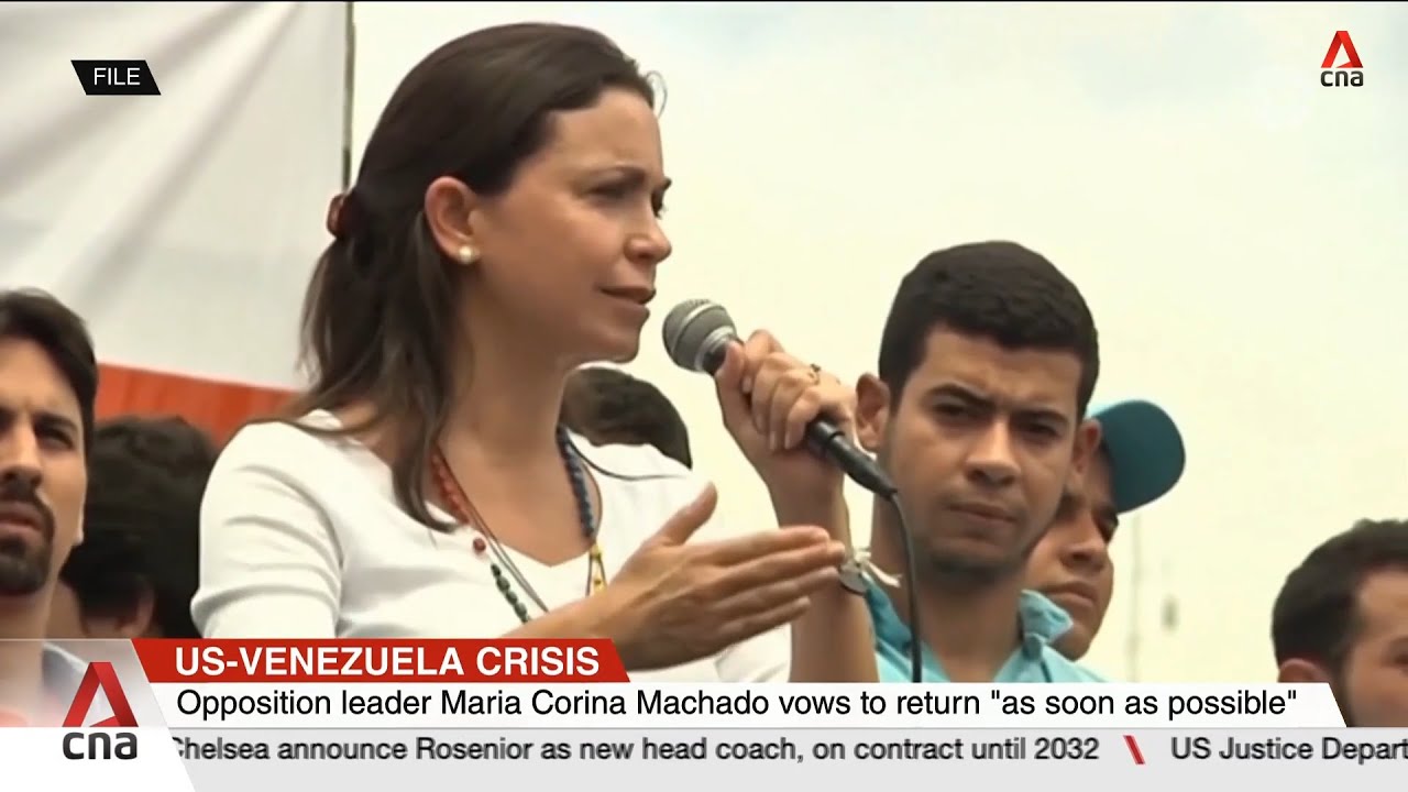 Venezuelan opposition leader Machado vows to return home; VP Rodriguez sworn in as acting president