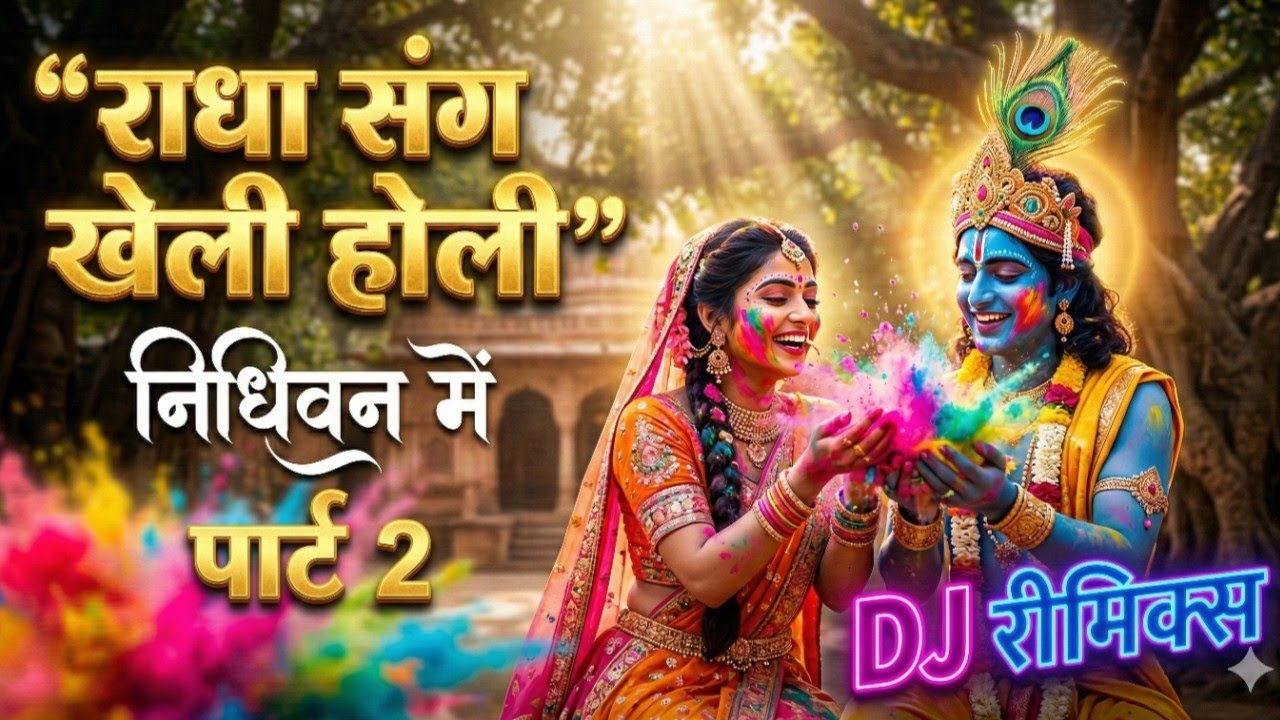राधा संग खेली होली निधिवन में DJ रीमिक्स Part2 ब्रज की सबसे धमाकेदार होली#RadhaKrishnaHoli#Vrindavan