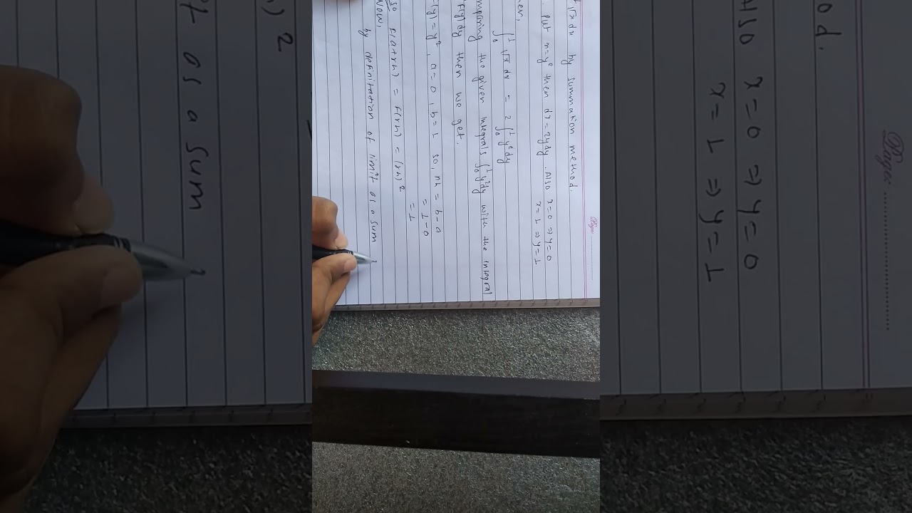 summation method.