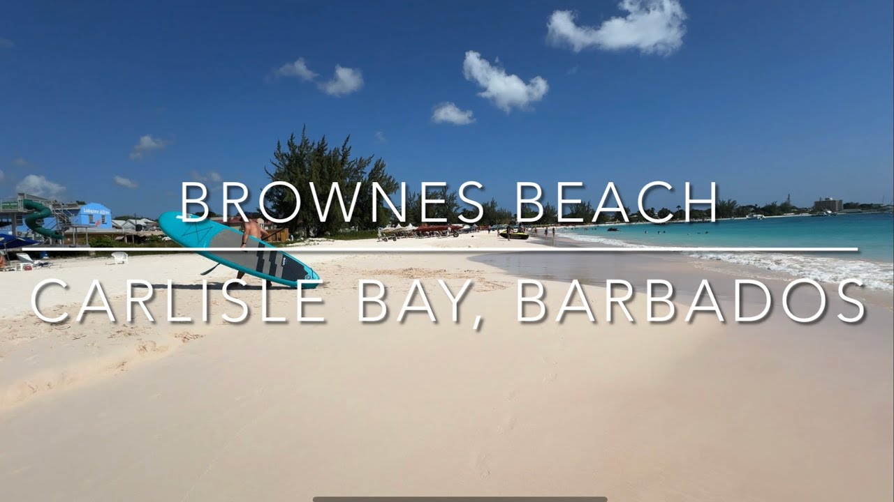 Brownes Beach Walk, Carlisle Bay, Barbados🇧🇧[4K]