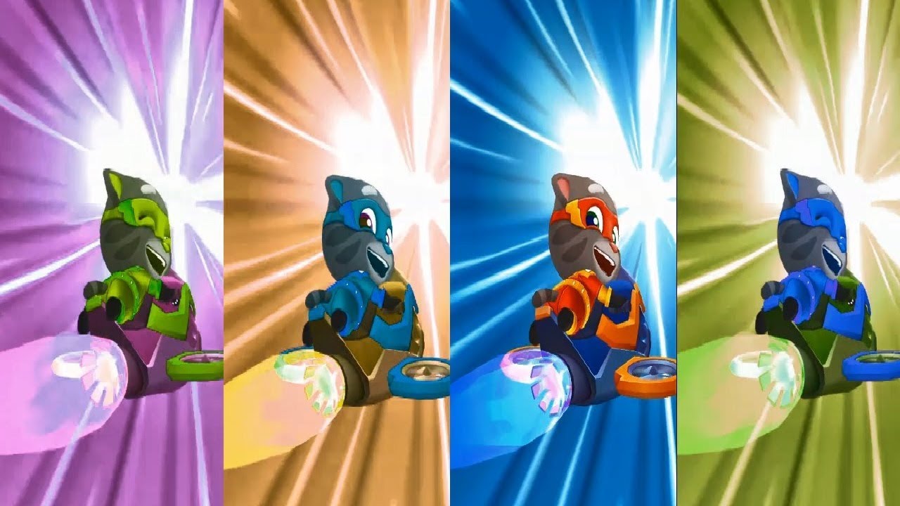 Colors Reaction Talking Tom Hero Dash New Update Ride the jet Bike - SUPER TOM  Gameplay