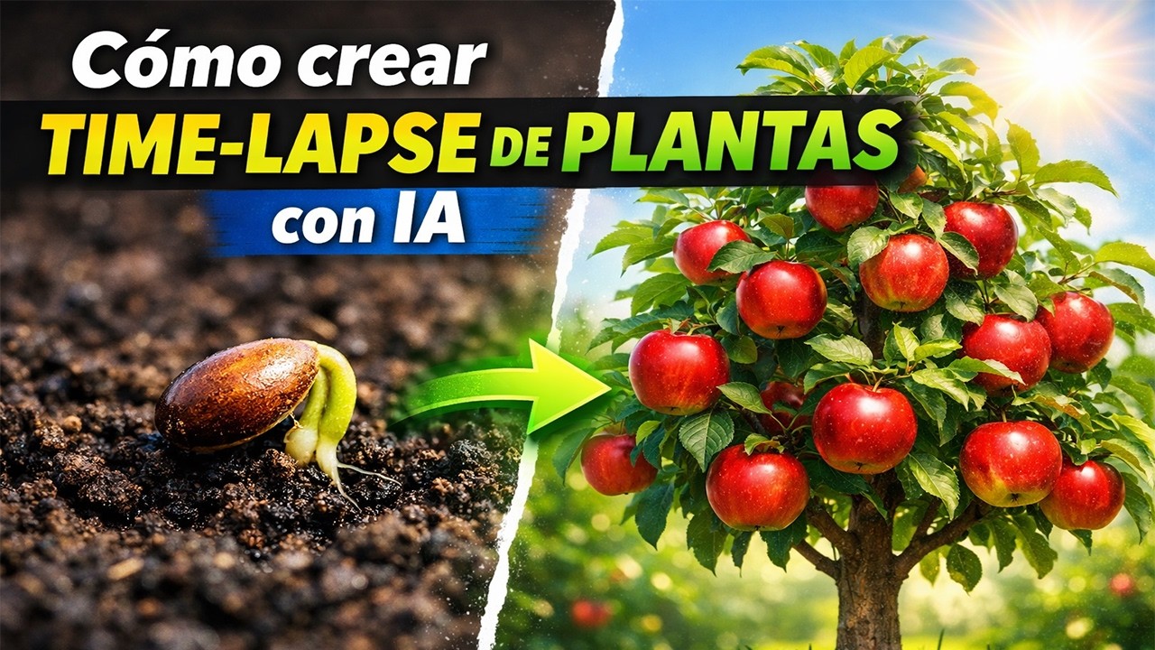 Como crear TIME LAPSE de PLANTAS con IA