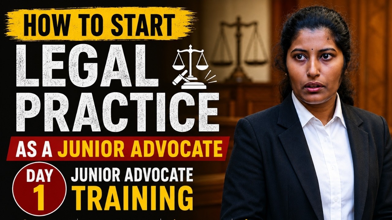 How to Start Legal Practice as a Junior Advocate | Day 1 Junior Advocate Training