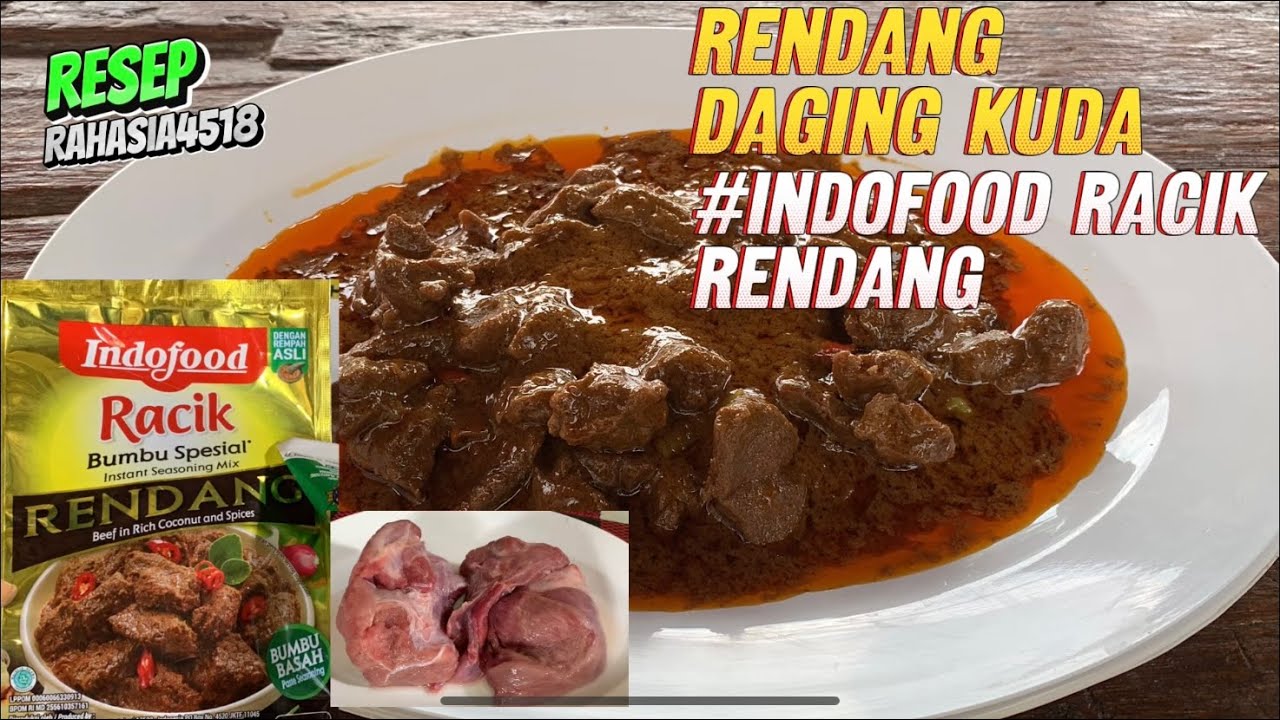 rendang Kuda, penasarankan bagaimana rasanya. Hanya di channel resep Rahasia ‼️💯